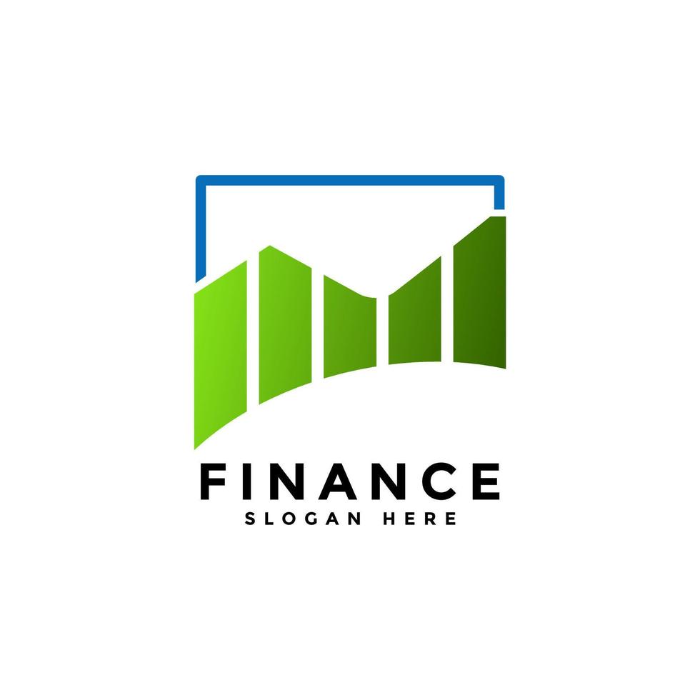 Business finance logo template perfect for your business and company vector