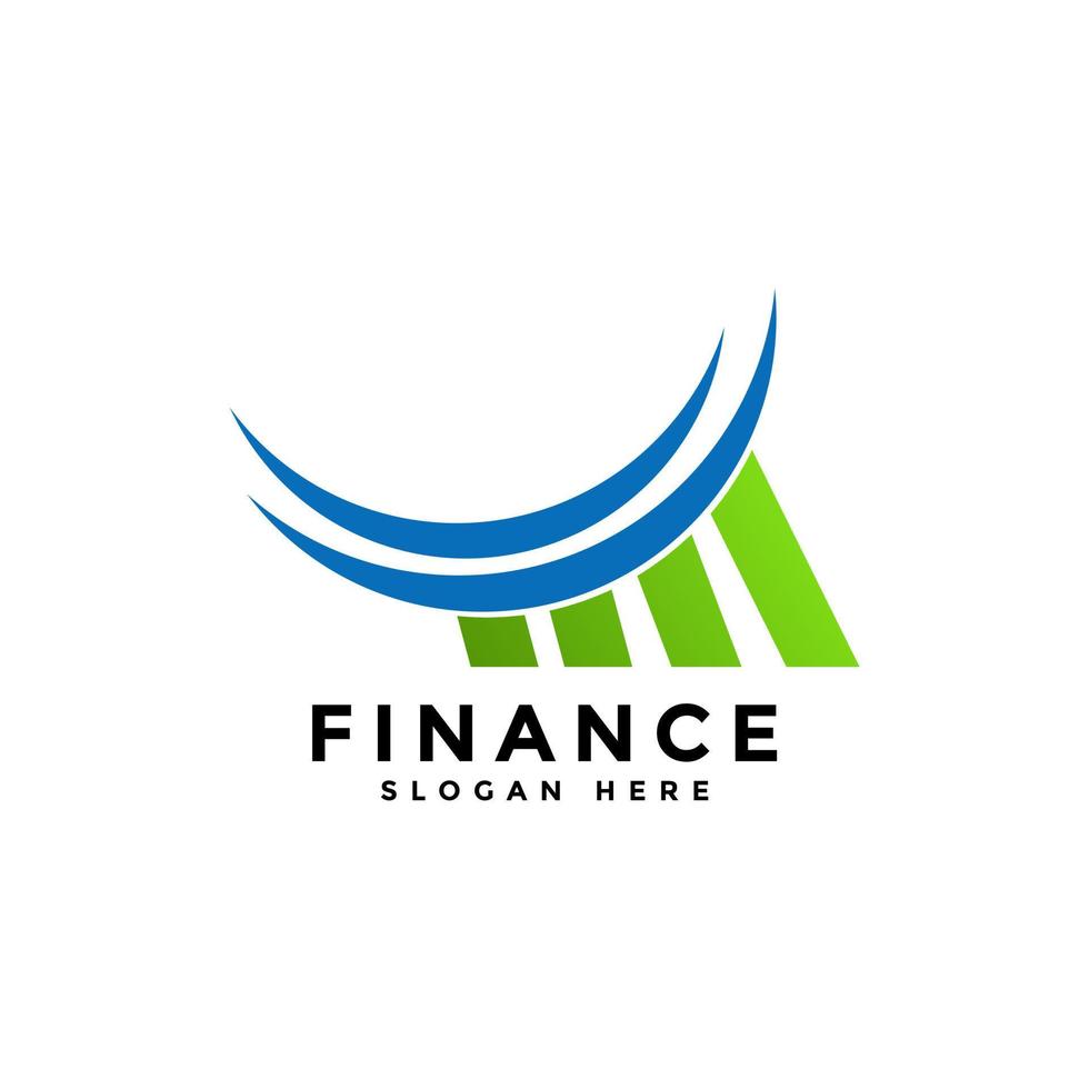 Business finance logo template perfect for your business and company vector