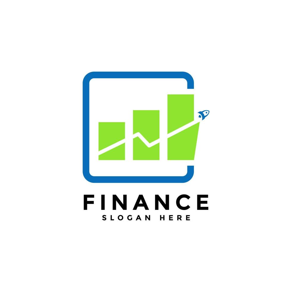 Business finance logo template perfect for your business and company vector