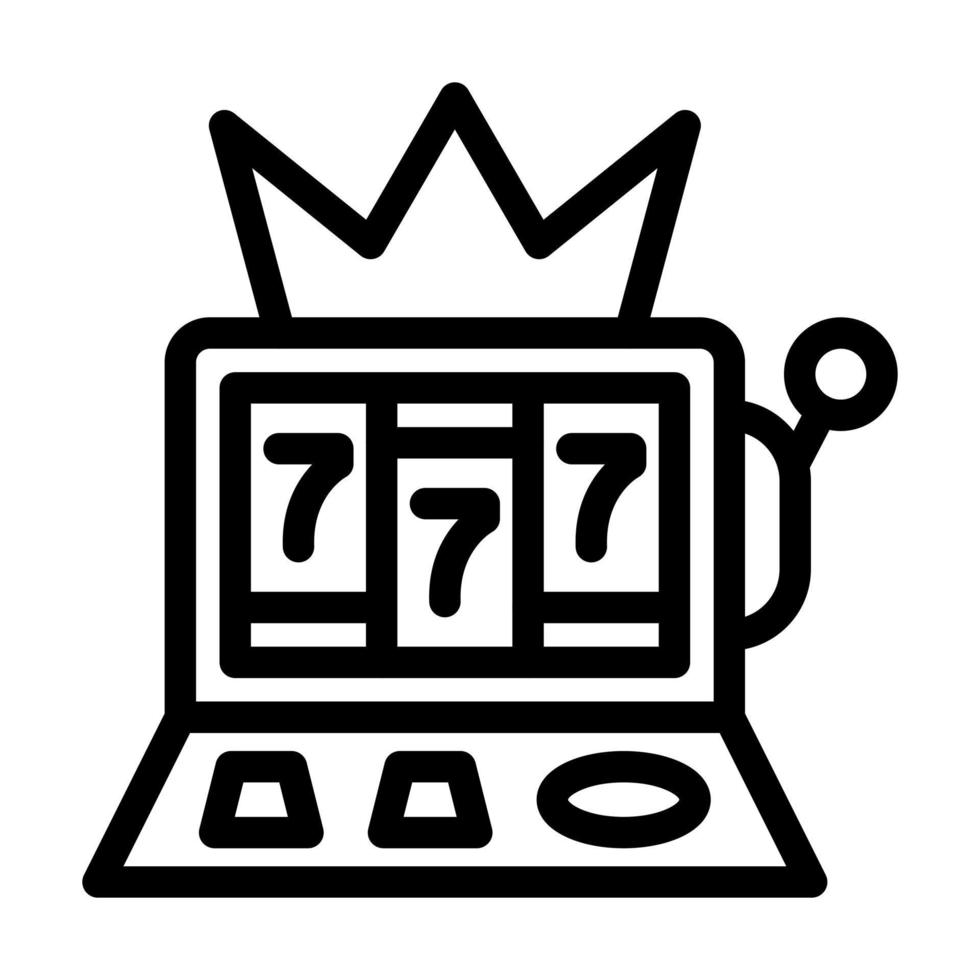 Slot Machine Icon Design vector