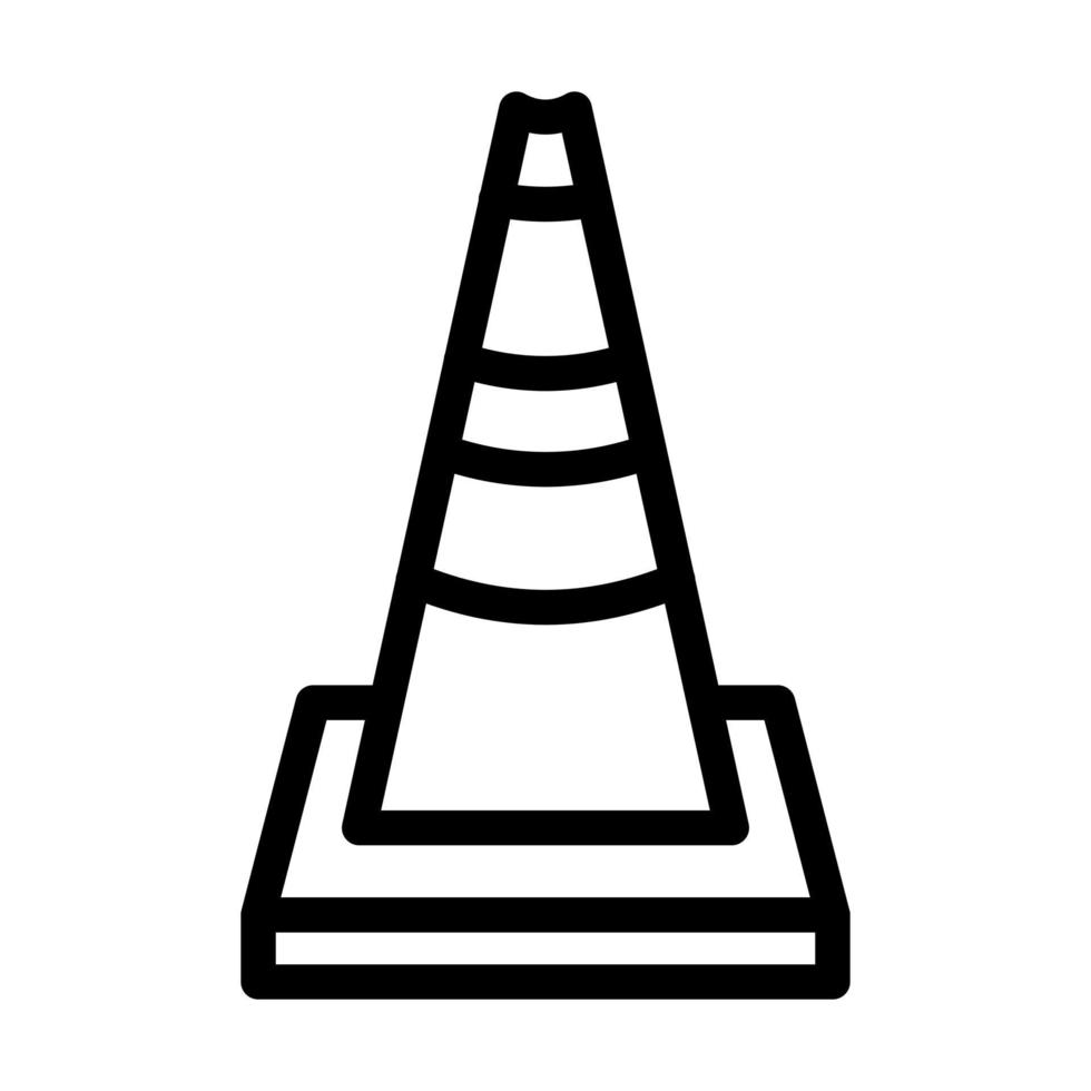 Traffic Cone Icon Design vector