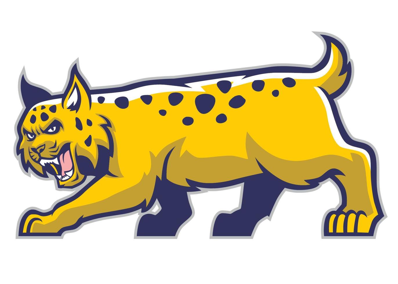 bobcat mascot vector