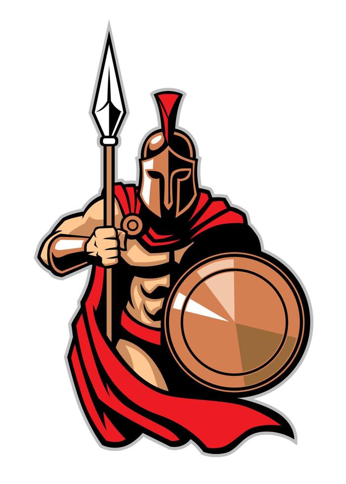 spartan army warrior vector