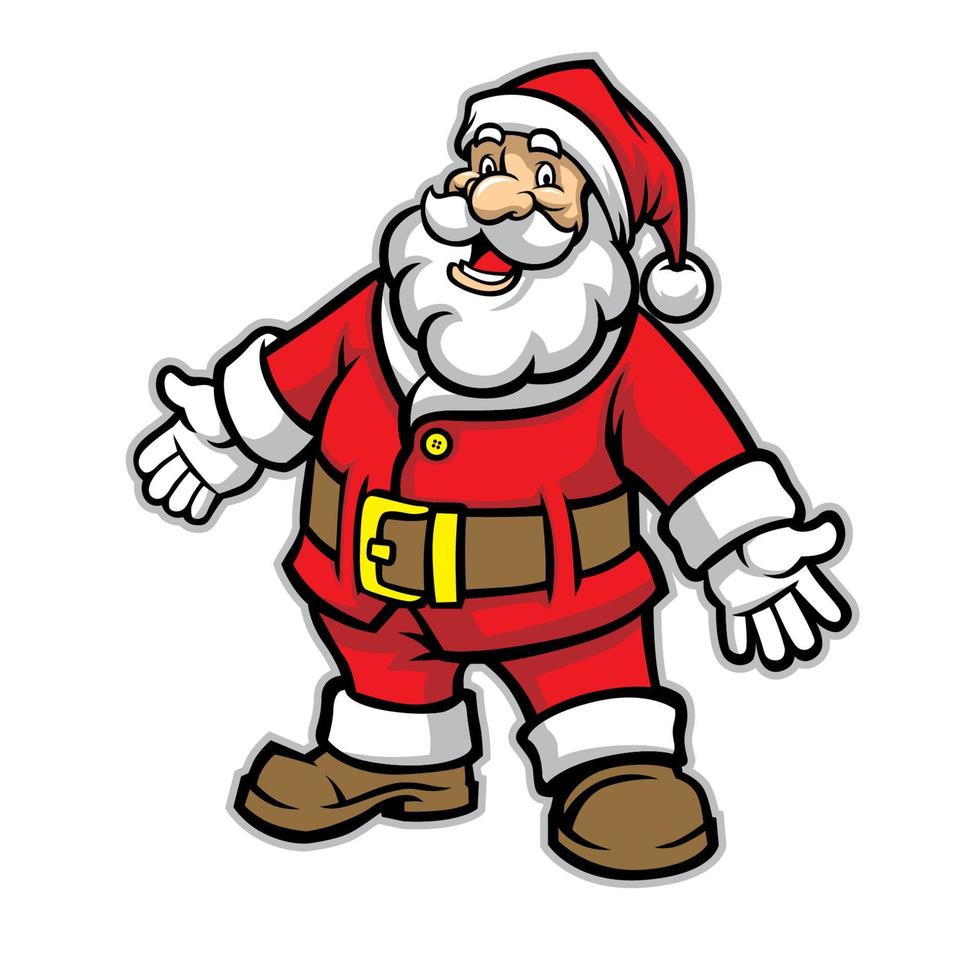 Cartoon of Santa claus vector