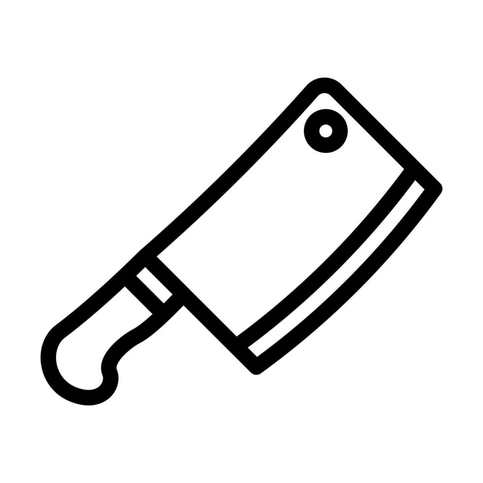 Carnicero cuchillo icono diseño vector