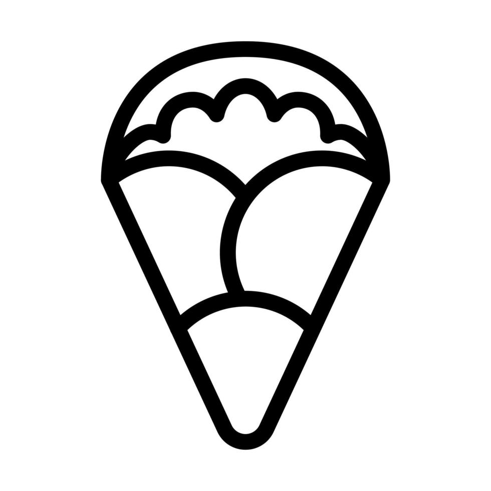 Crepe Icon Design vector