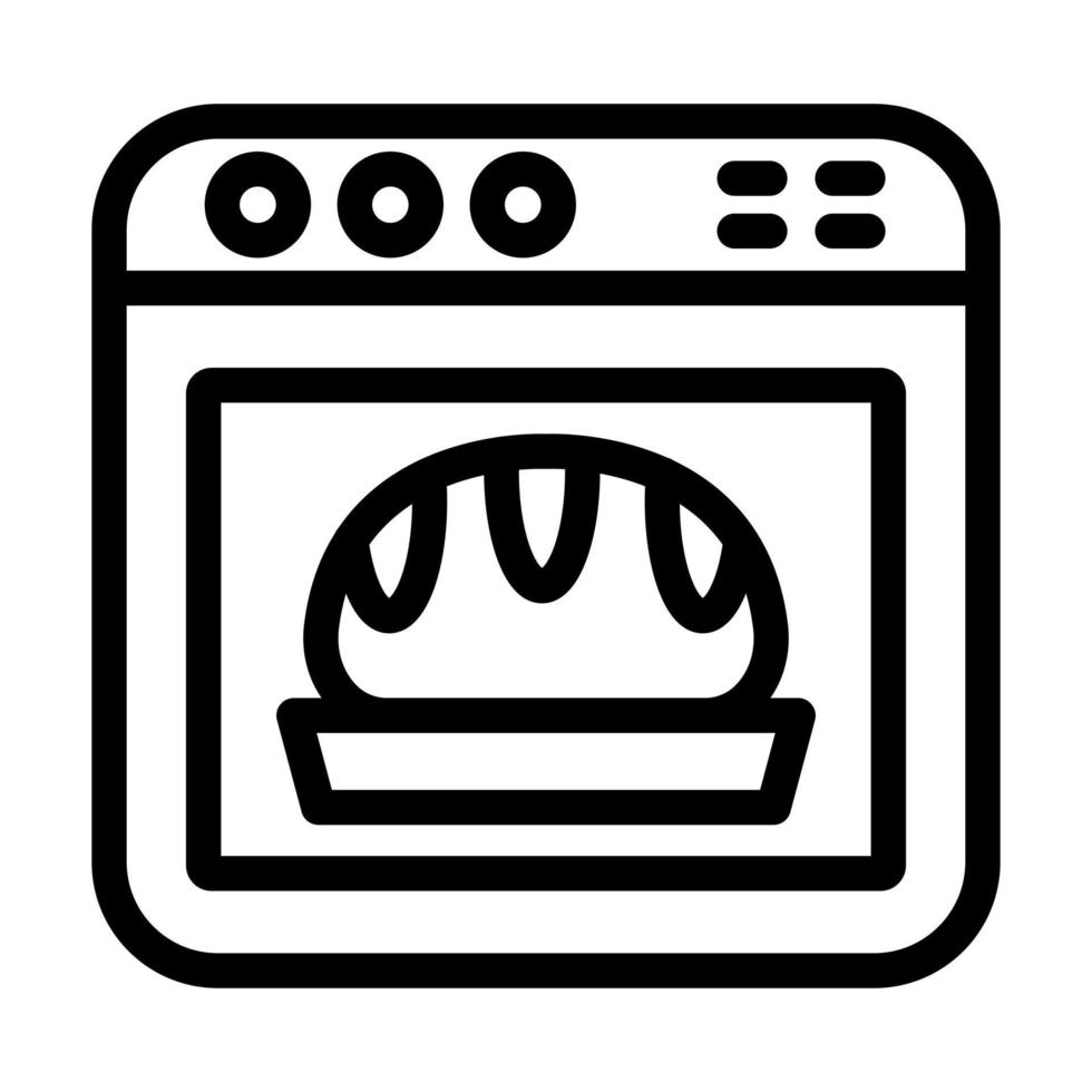 diseño de icono de horno vector