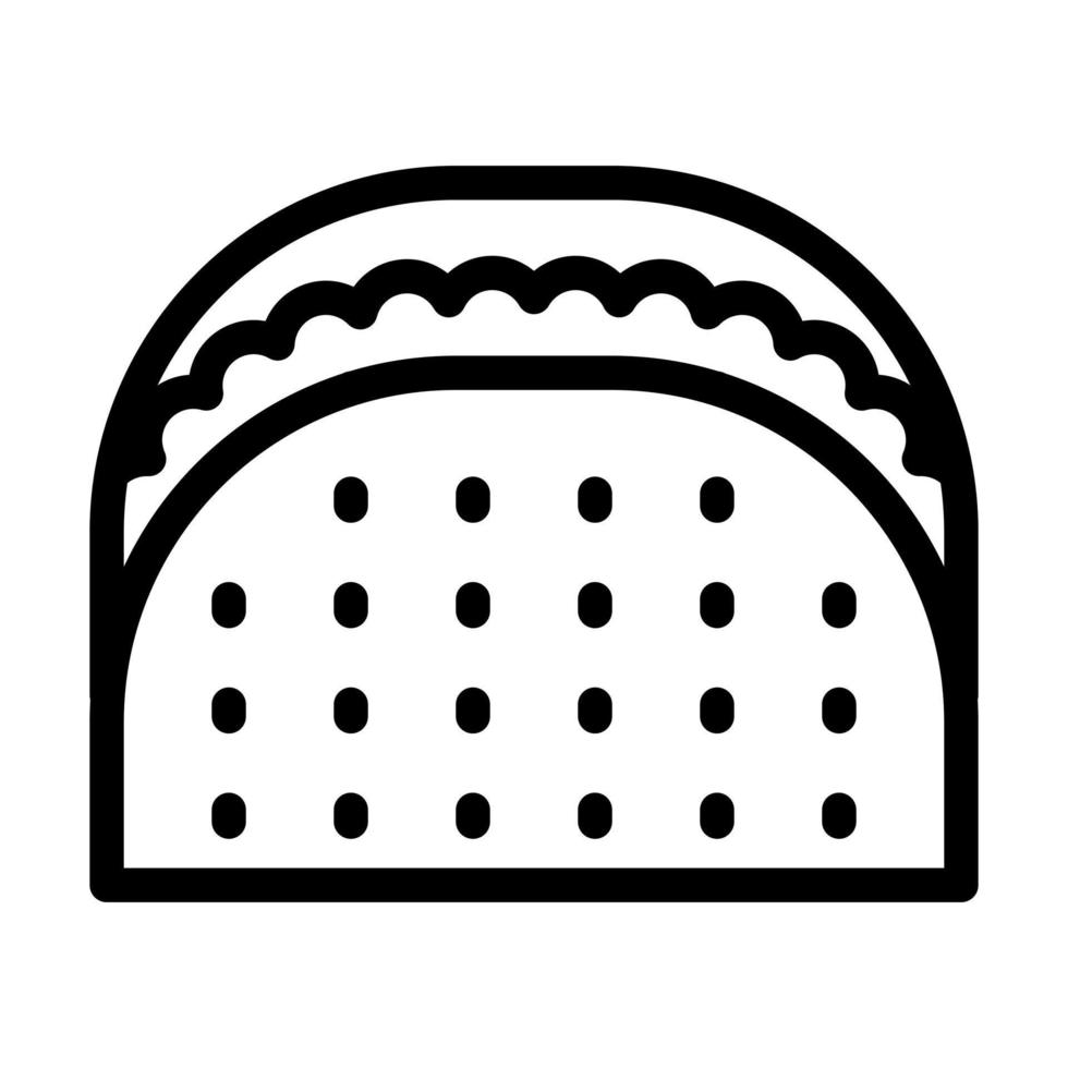 Taco Icon Design vector