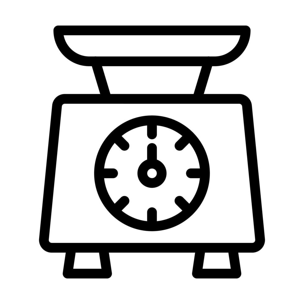 Kitchen Scale Icon Design vector