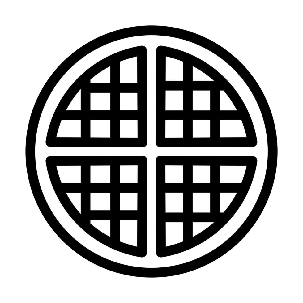 Waffle Icon Design vector
