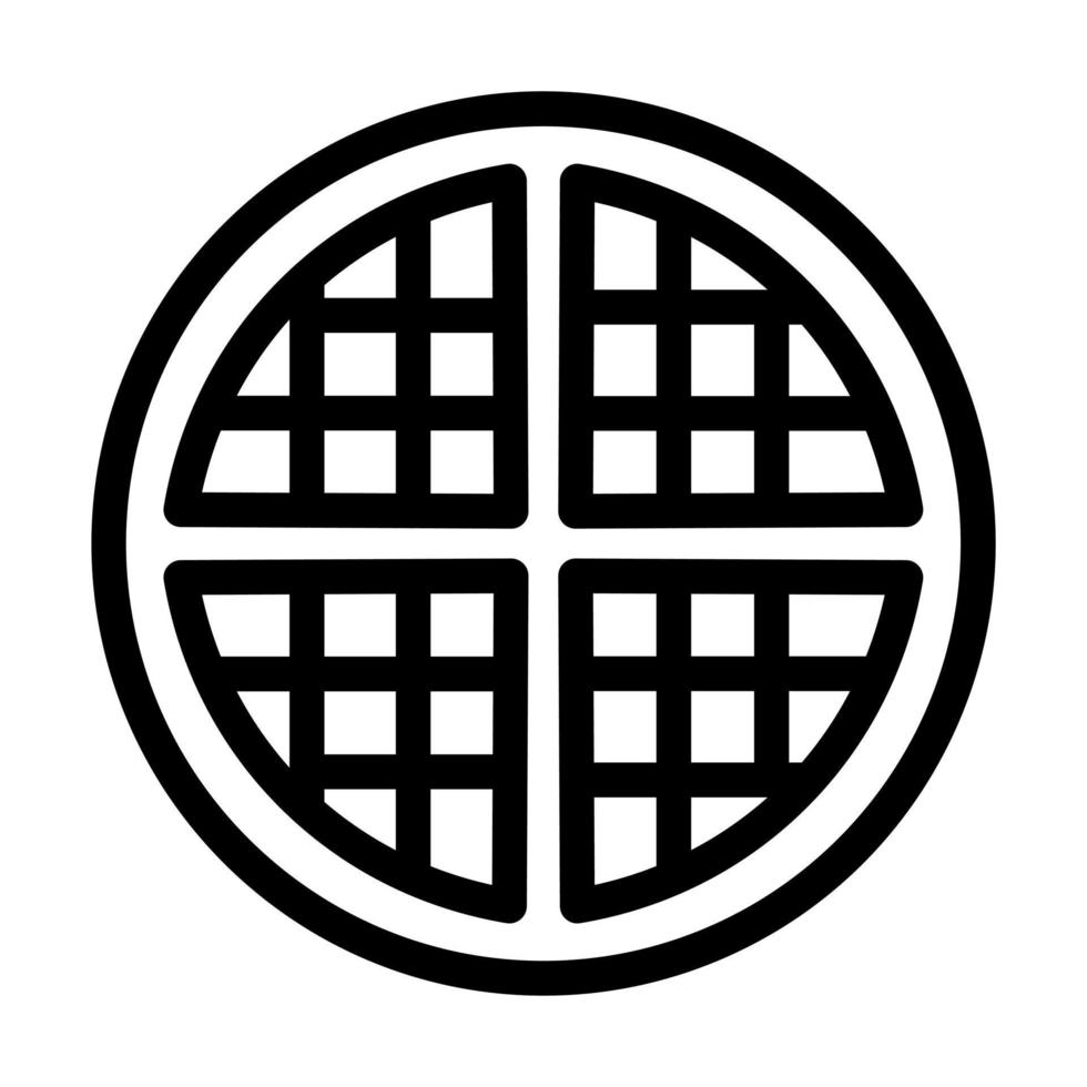 Waffle Icon Design vector