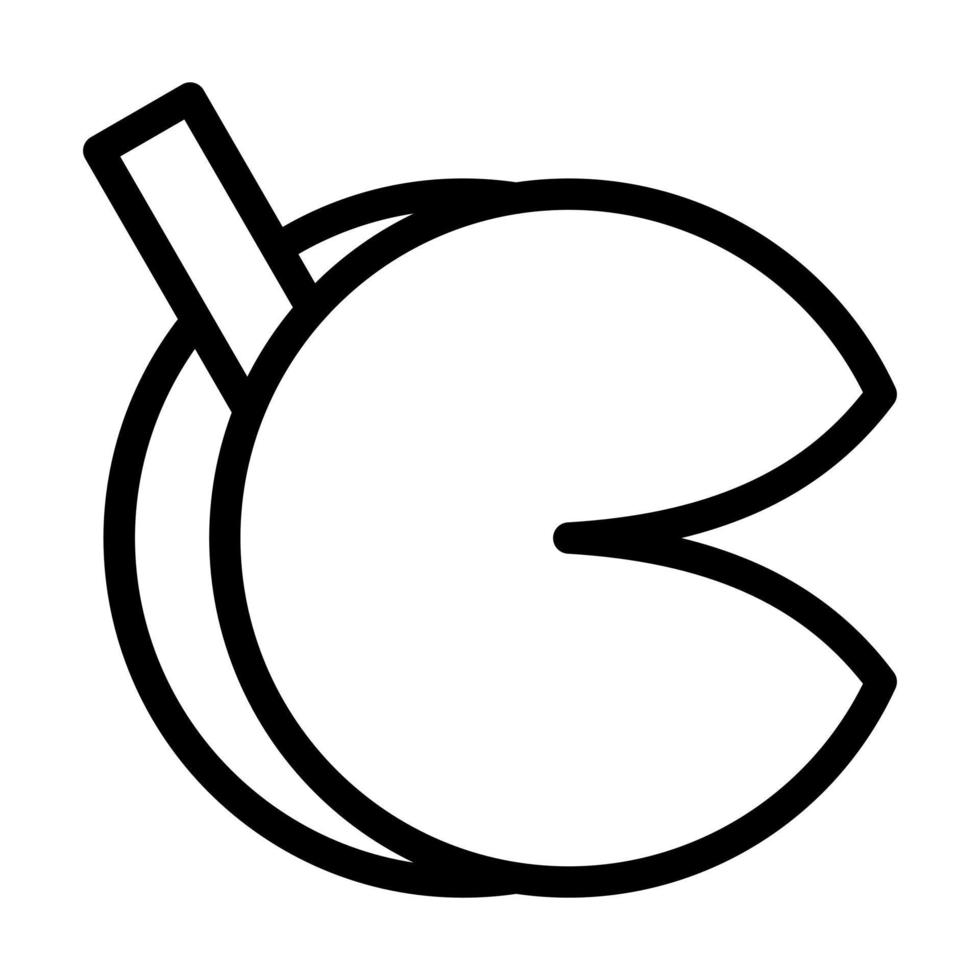 Fortune Cookie Icon Design vector