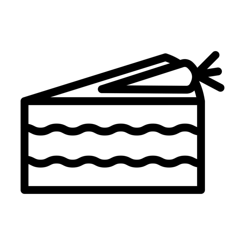 Carrot Cake Icon Design vector