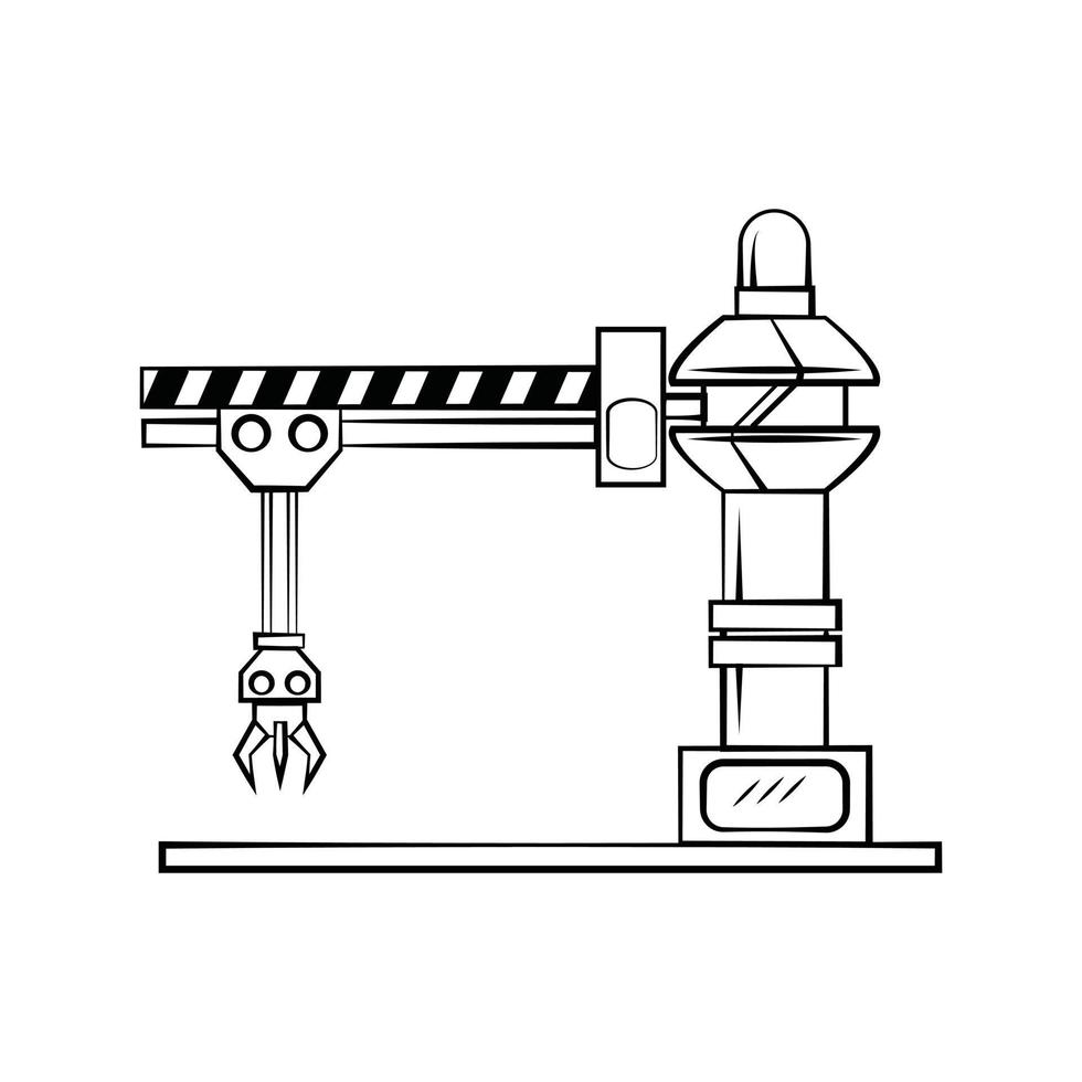 robótico mano tecnología ilustración vector