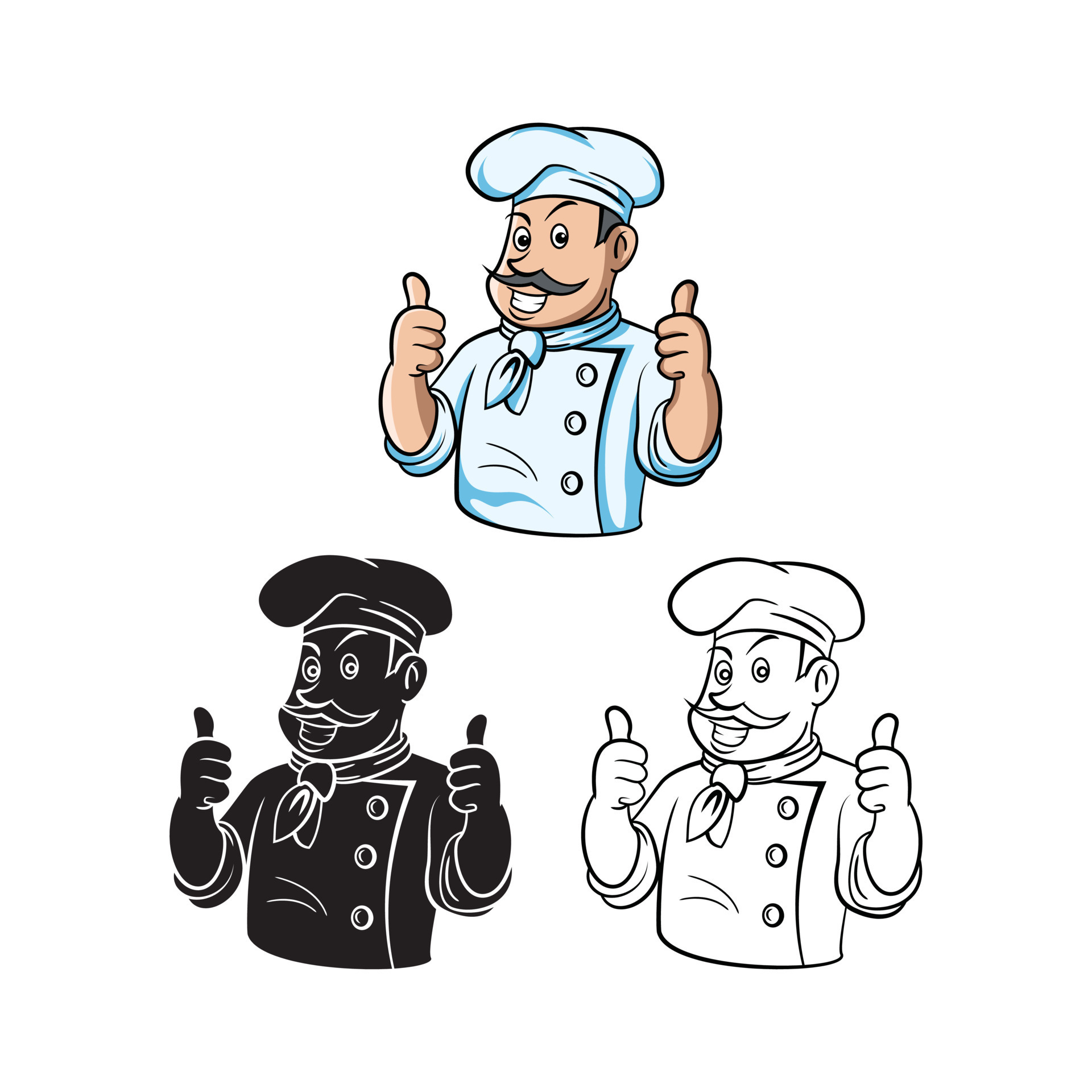 Fat Chef Drawings