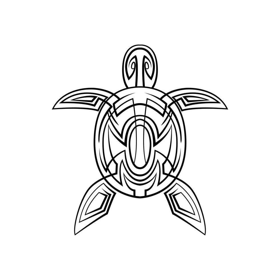 Turtle symbol on white background vector