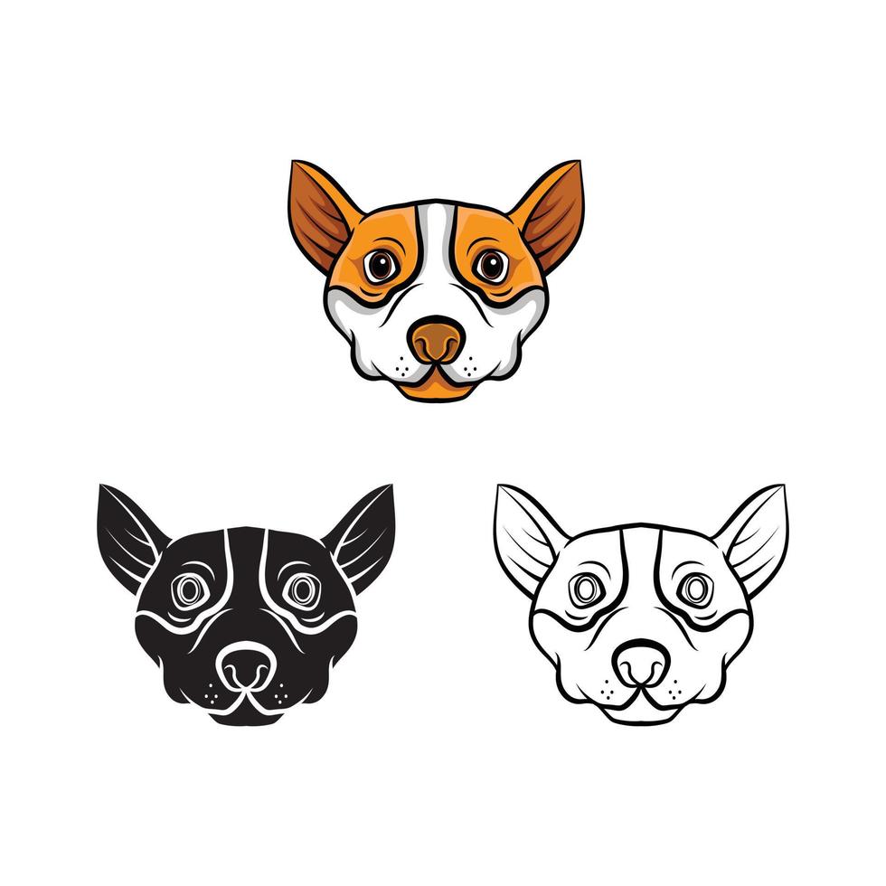 Coloring book dog cartoon character vector