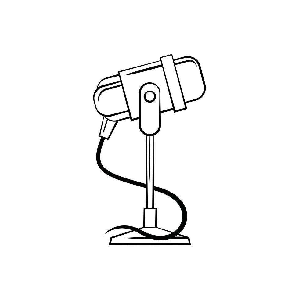 Microphone Illustration on white background vector