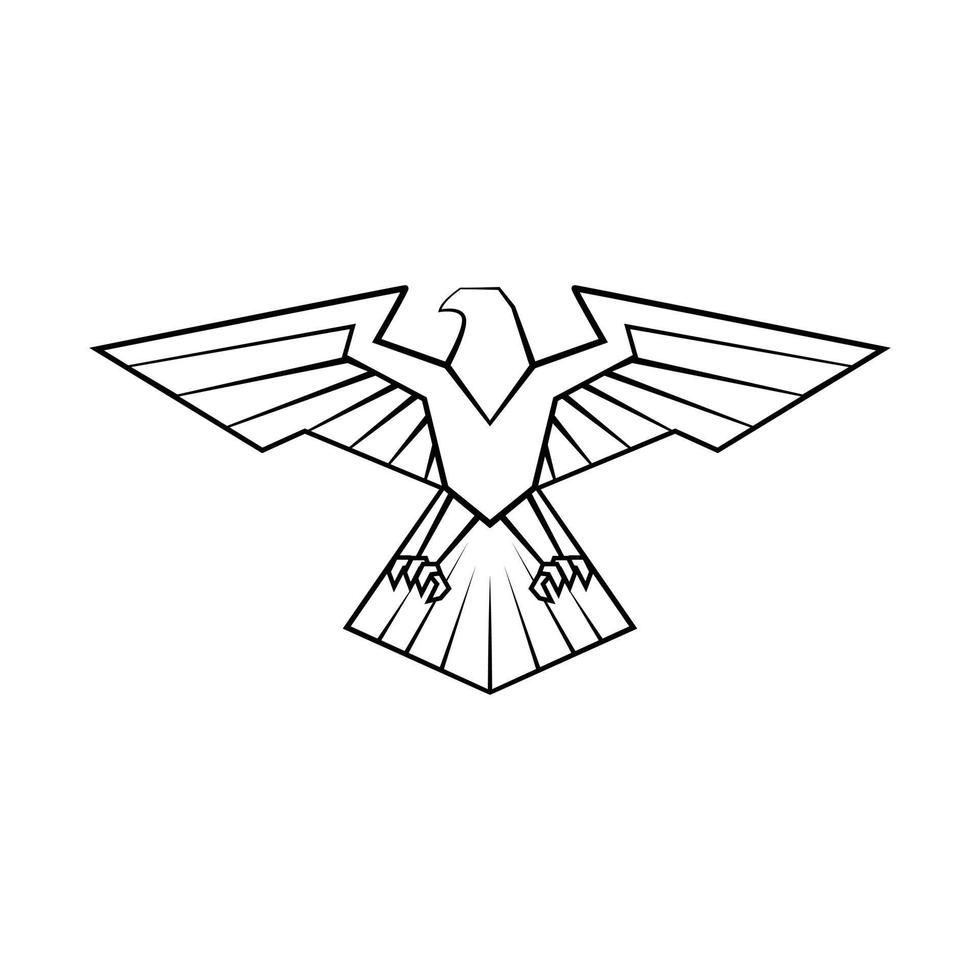 Eagle symbol on white background vector