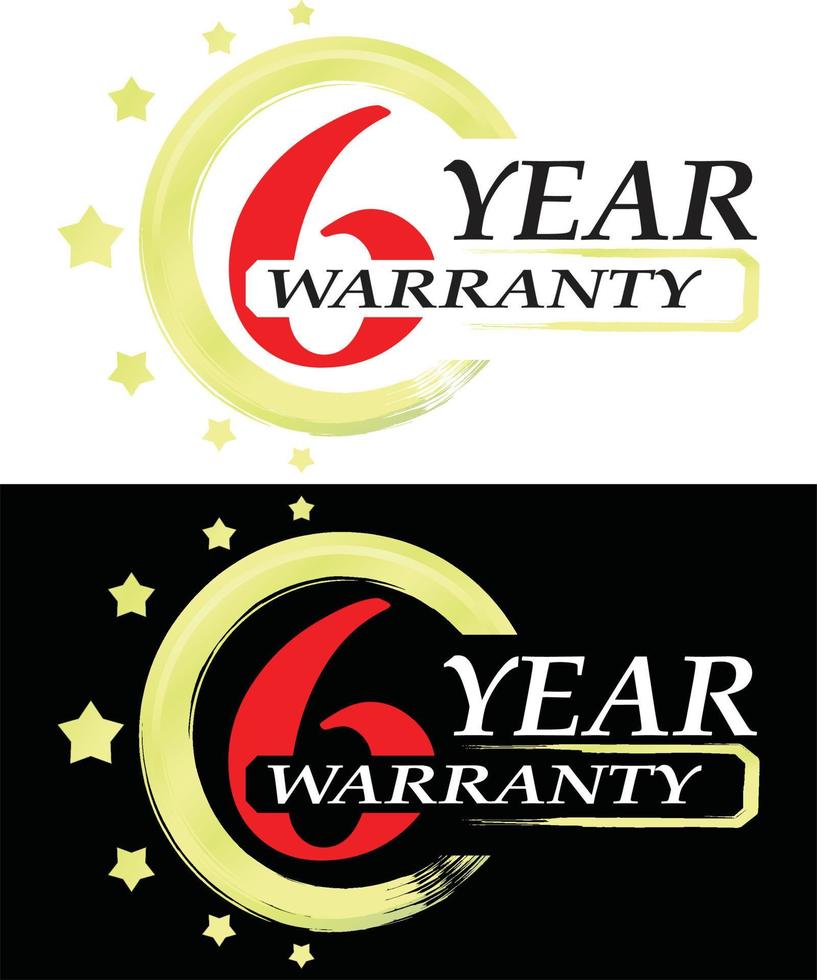 Three year warranty vector ilustration