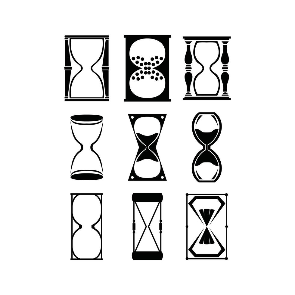 arena reloj ilustración conjunto colección vector