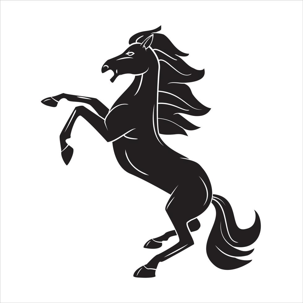 Horse tattoo illustration design vector