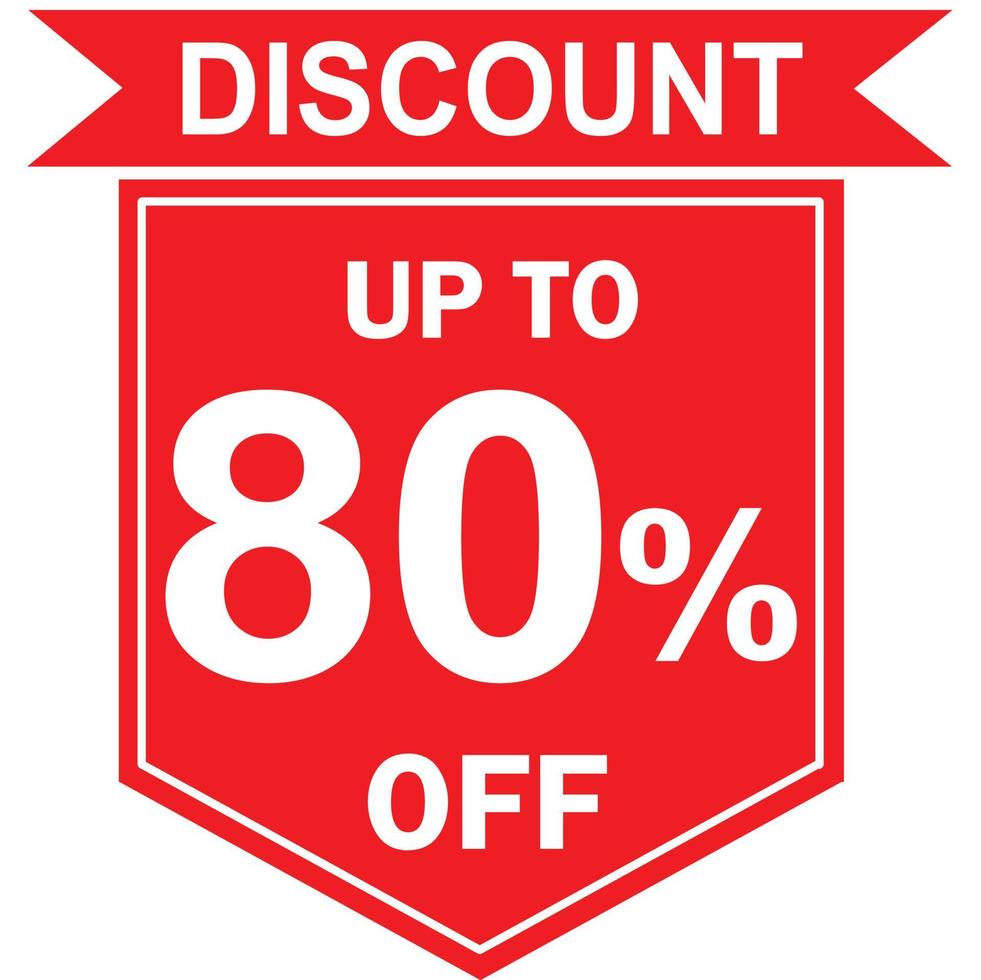 80 percent discount tag vector, Offer tag, Special offer vector, Big sale, Mega sale, Big sale 80 percent discount offer, Super sale 80 percent tag vector, 80 percent special discount offer label vector
