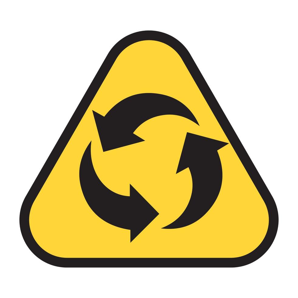 Recycle icon vector, sign, symbol. vector