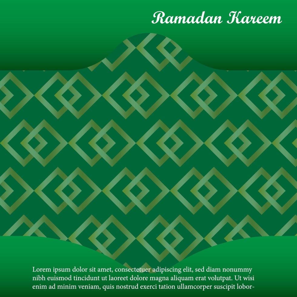 Ramadan social media background. Vector Illustration