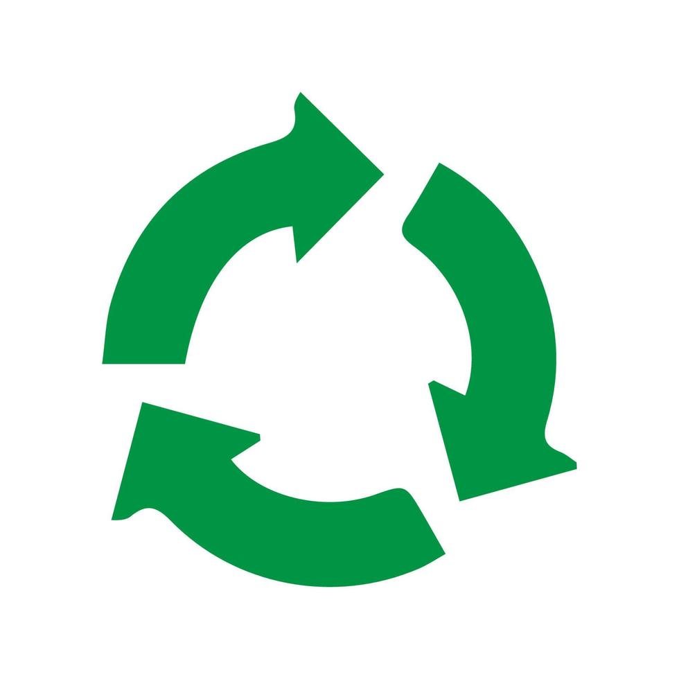 Recycle icon vector, sign, symbol. vector