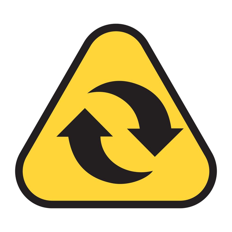 Recycle icon vector, sign, symbol. vector