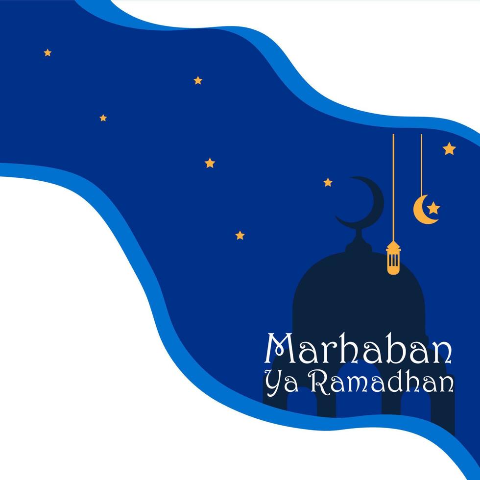 Ramadan Social Media Post design. A good template for advertising on social media. Perfect for social media posts, background, and web banner internet ads vector