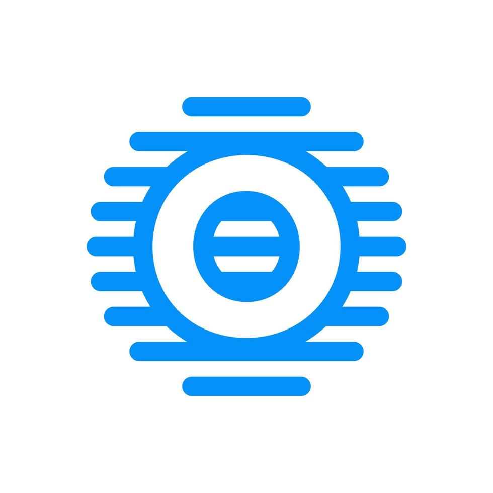 Initial O Circle Line Logo vector