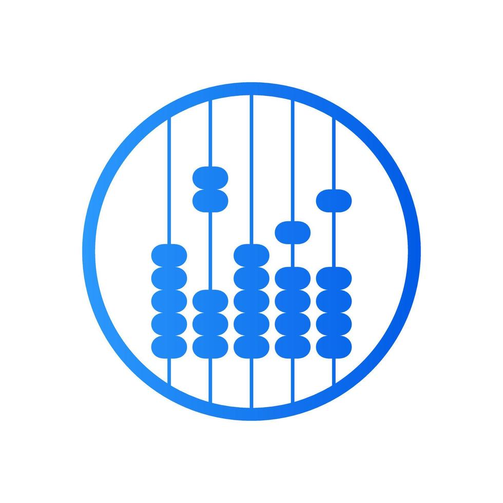 Simple Calculate or Sempoa Logo vector