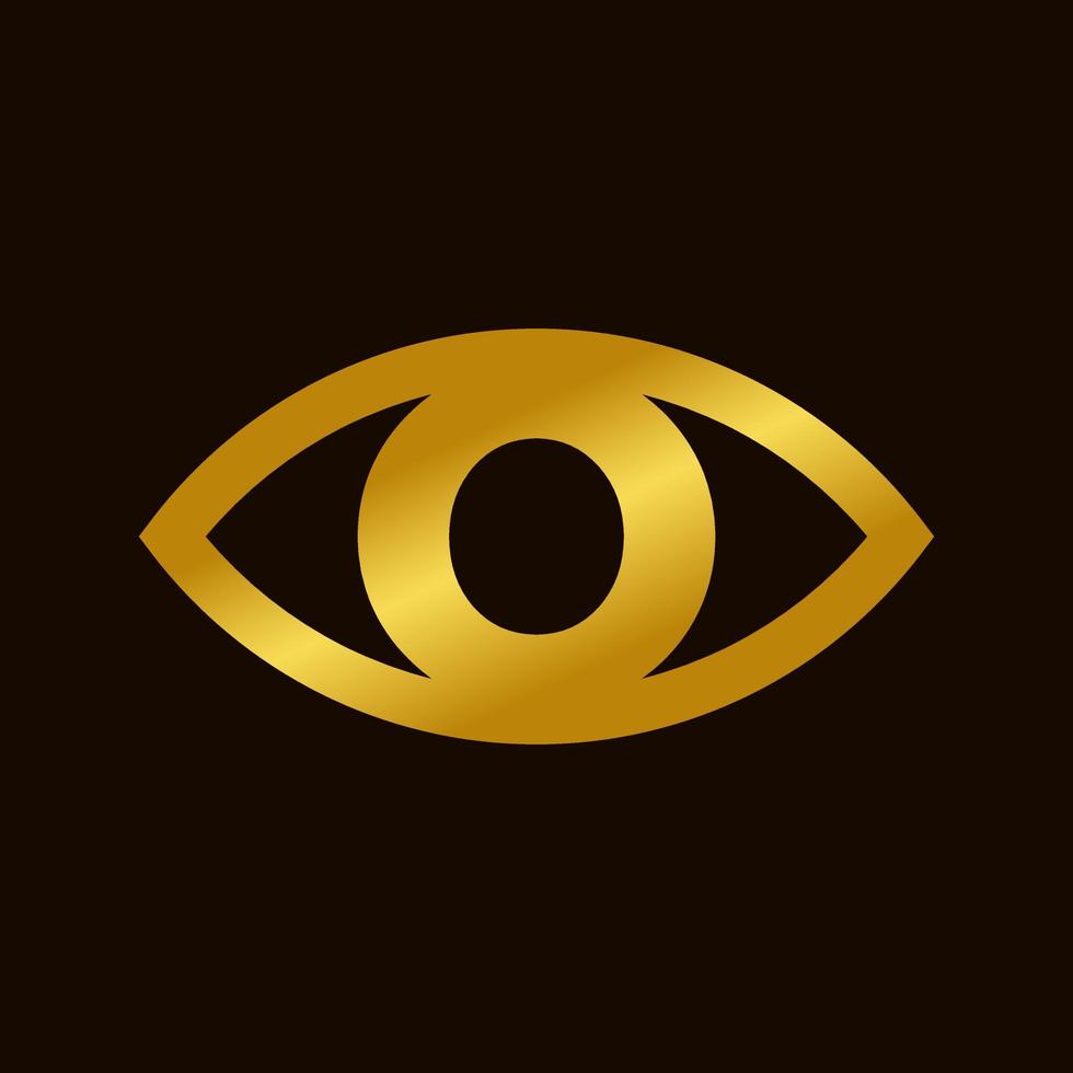 inicial o ojo logo vector