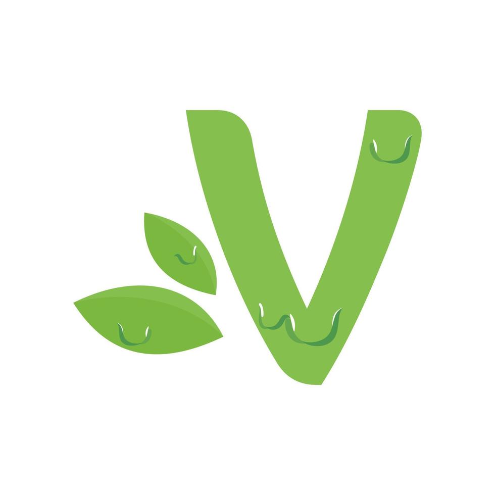 Initial V Leaf Dew vector
