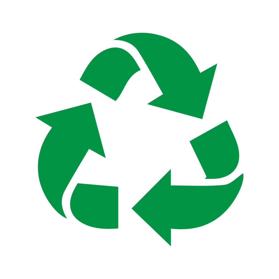 Recycle icon vector, sign, symbol. vector