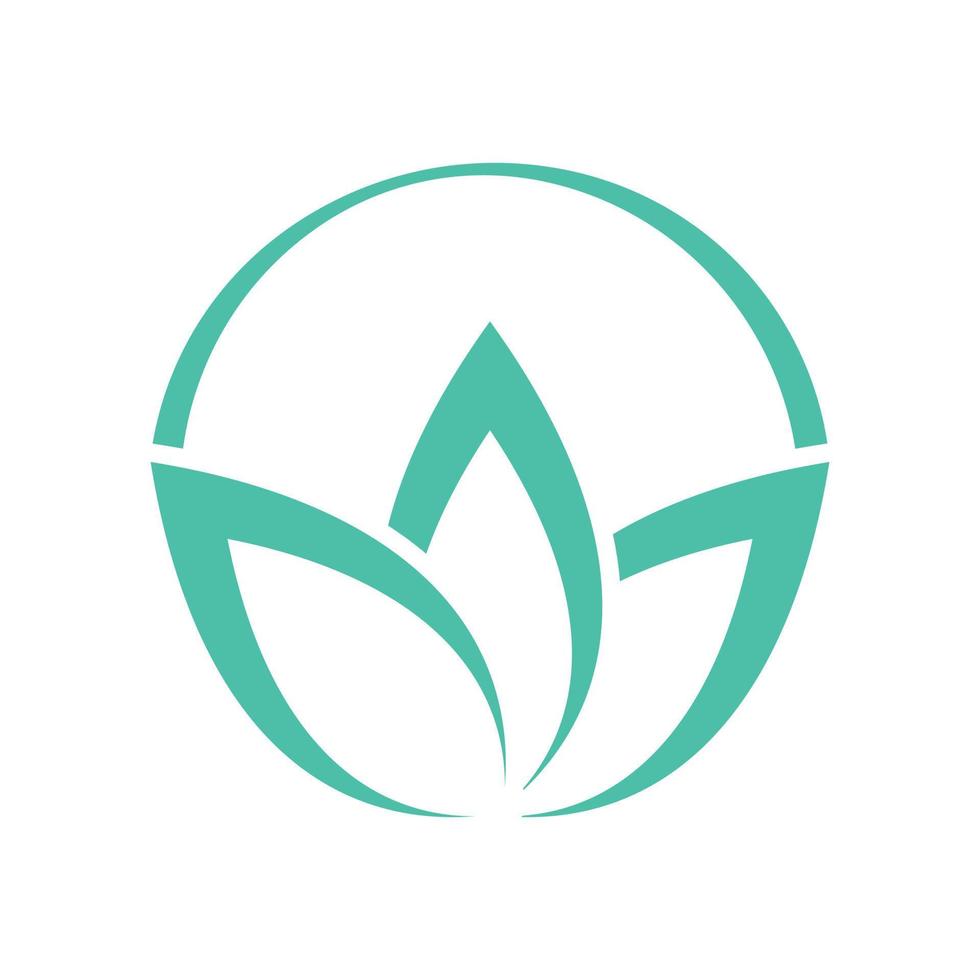moderno loto flor logo vector