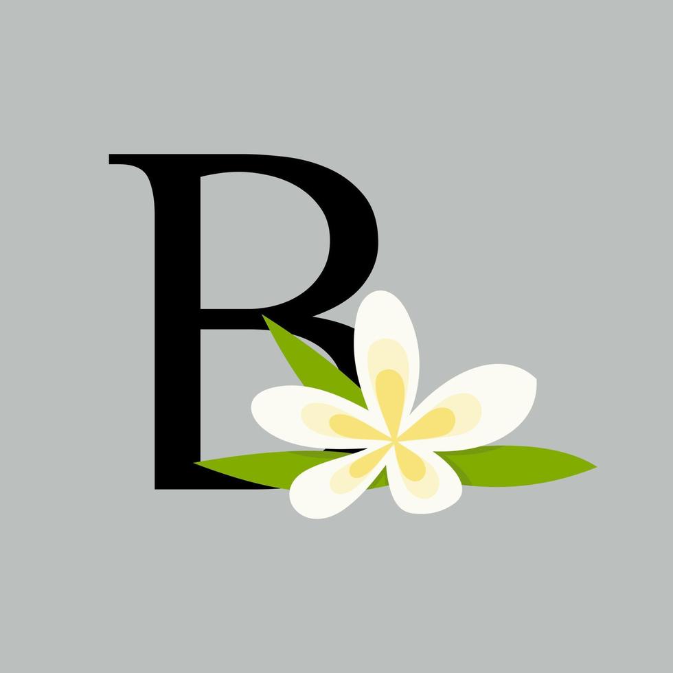 Initial B Beauty Flower Logo vector