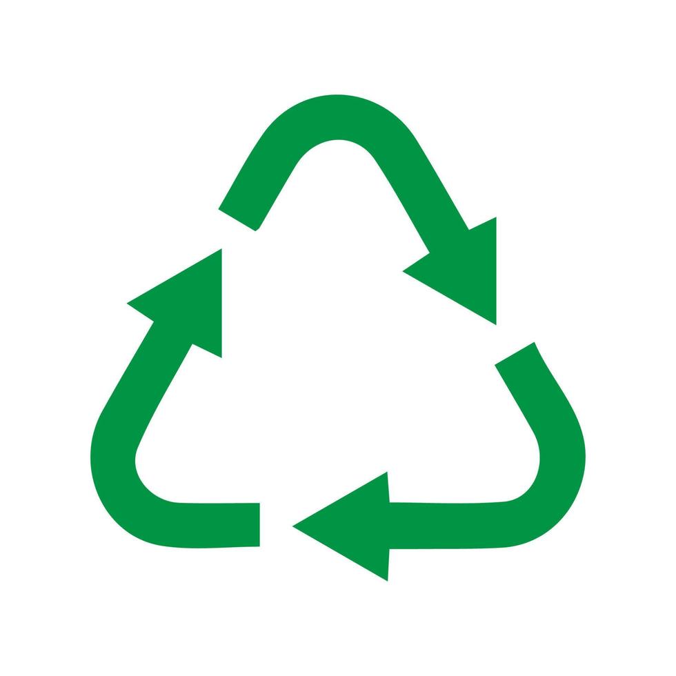 Recycle icon vector, sign, symbol. vector