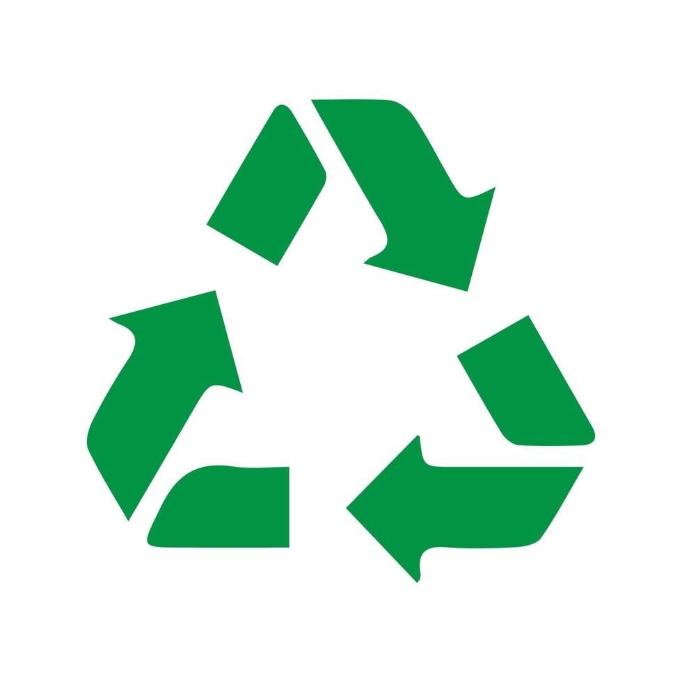 Recycle icon vector, sign, symbol. vector