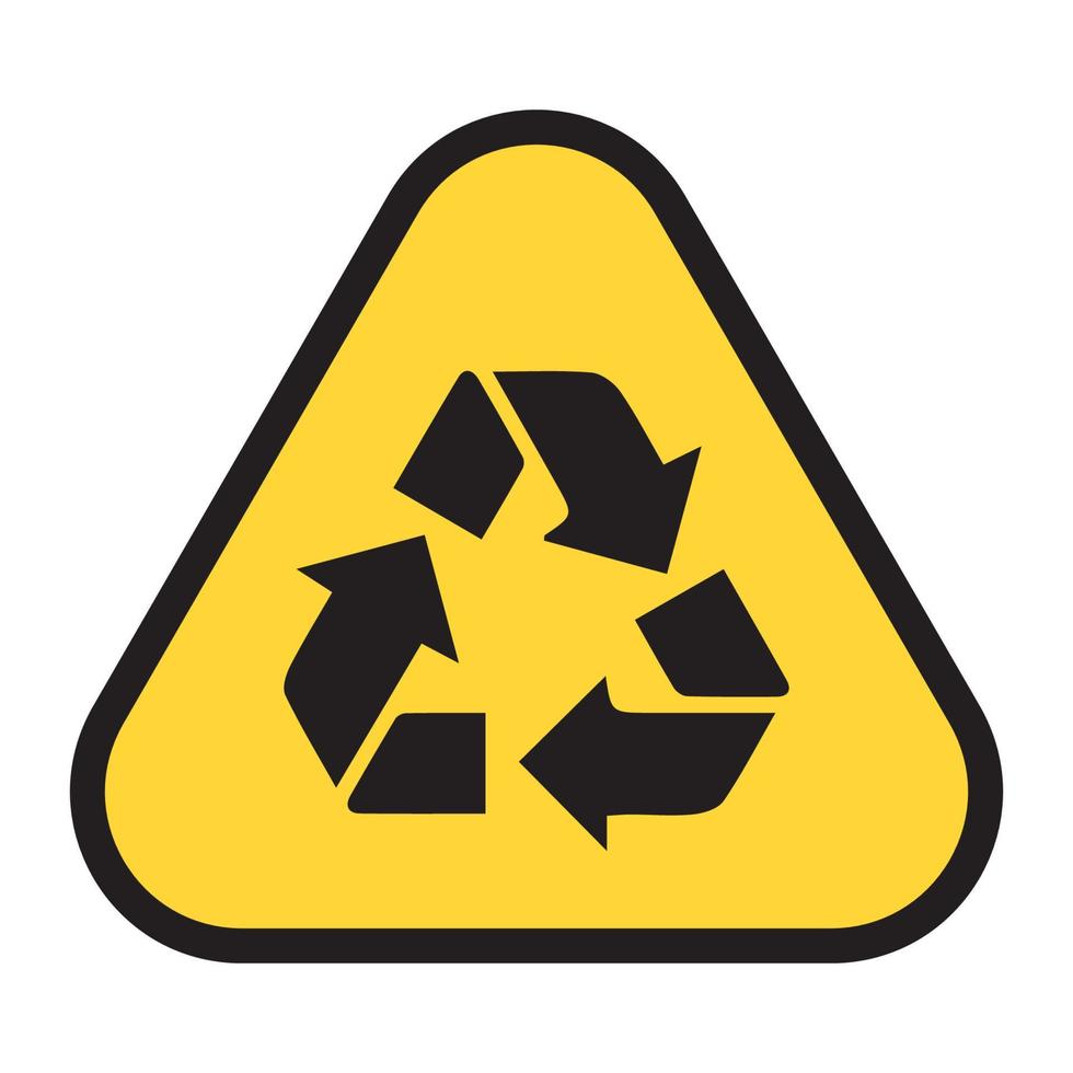 Recycle icon vector, sign, symbol. vector