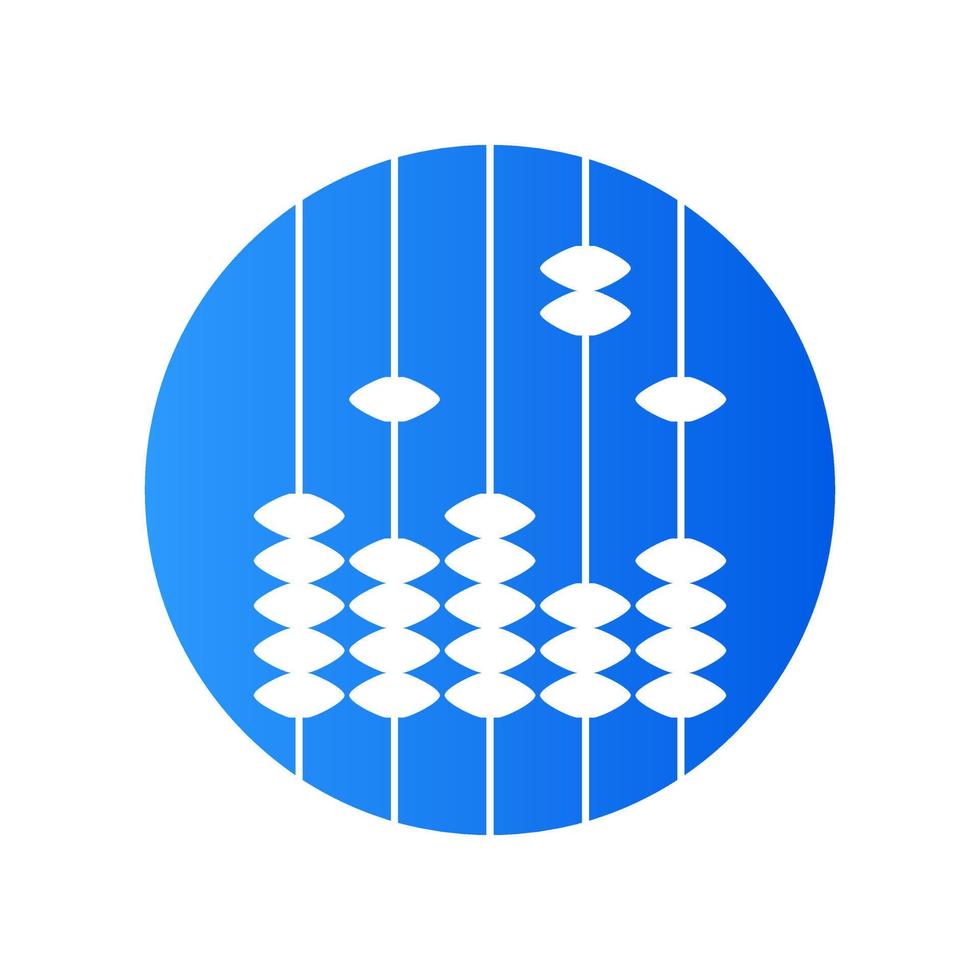 Simple Calculate or Sempoa Logo vector