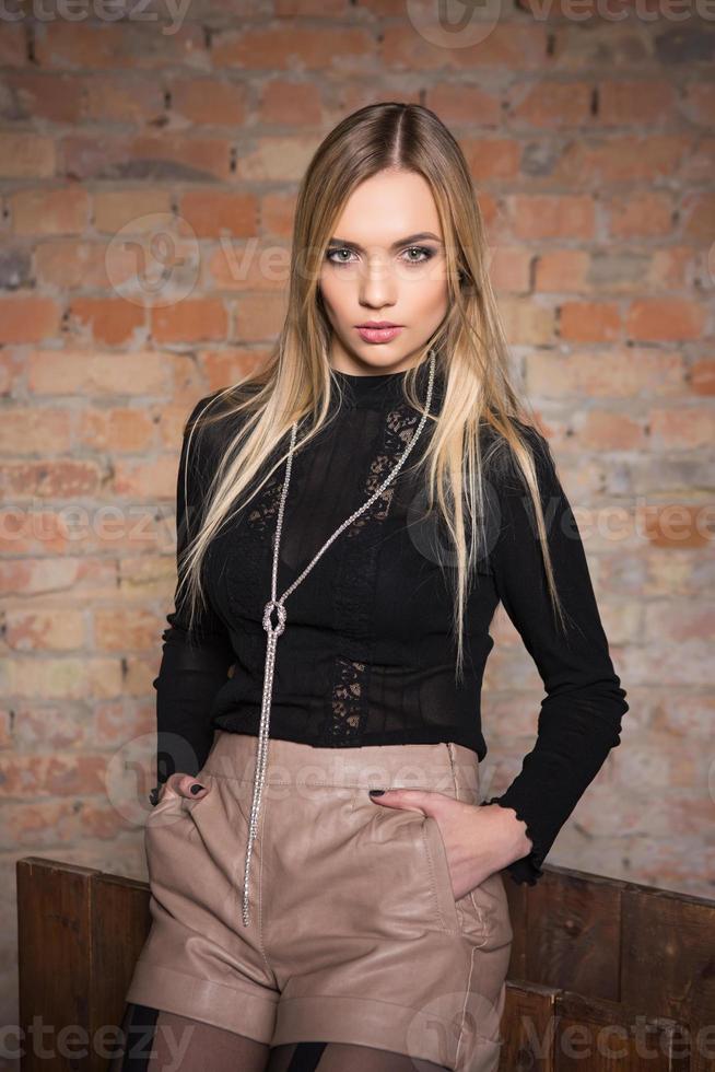 Portrait of fashionable woman photo