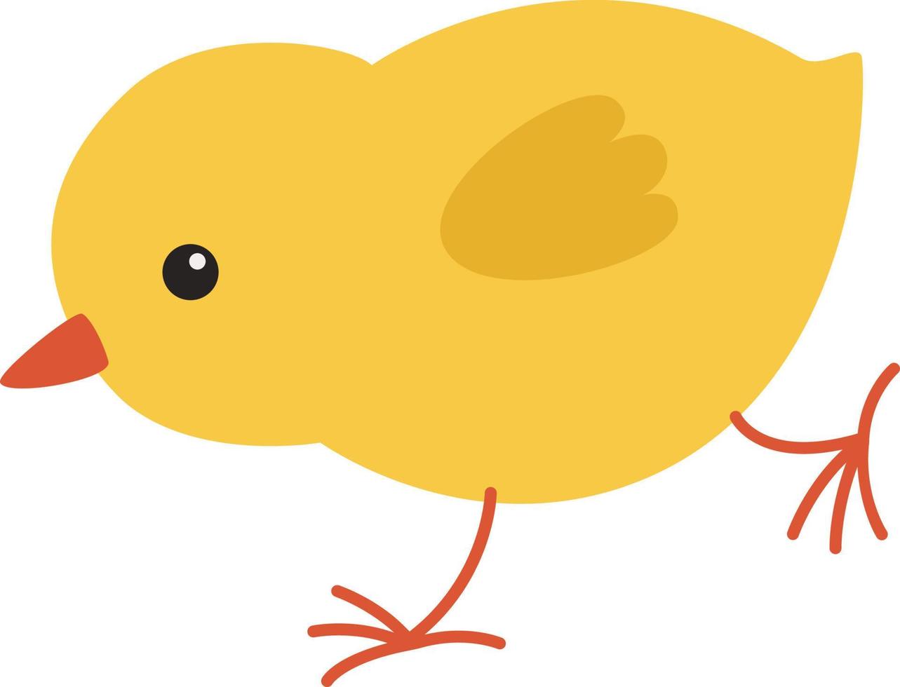 chicken yellow illustration vector