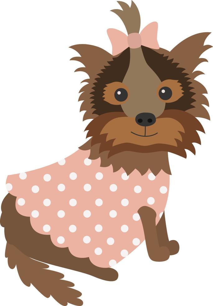 dog Yorkshire Terrier vector