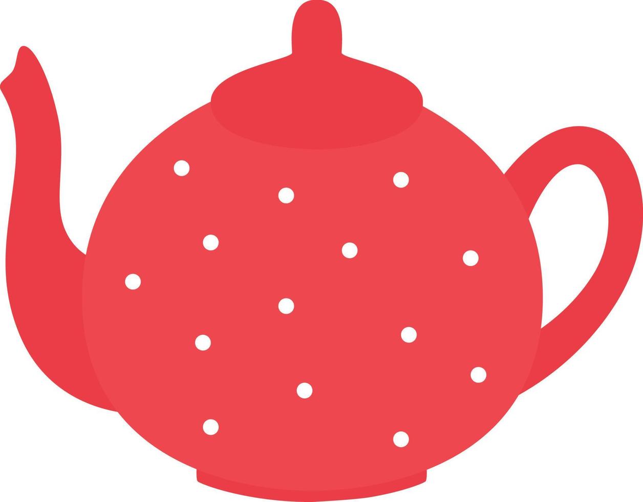 teapot illustration of tableware vector