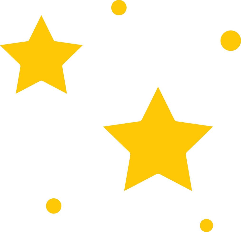 Bright twinkle. Sparkles icon. Yellow gold star element, light vector