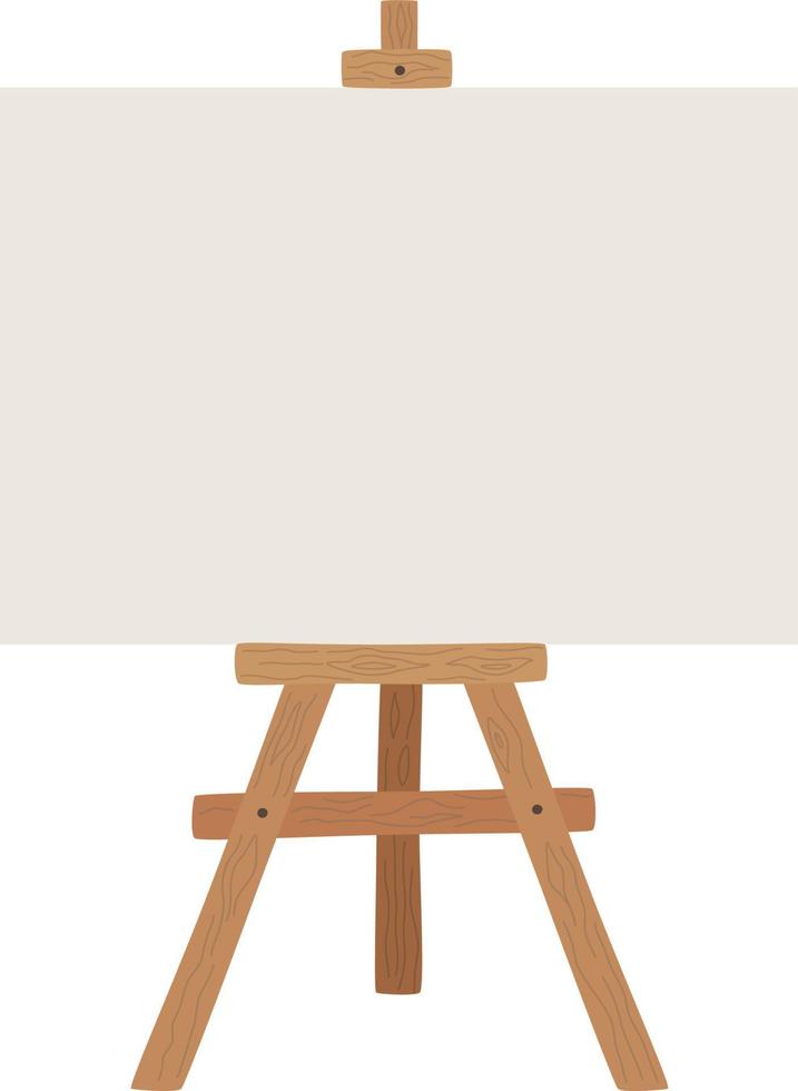 Hand drawn easel with blank canvas doodle. Art equipment in sketch style.  Vector illustration isolated on white background. 8826775 Vector Art at  Vecteezy