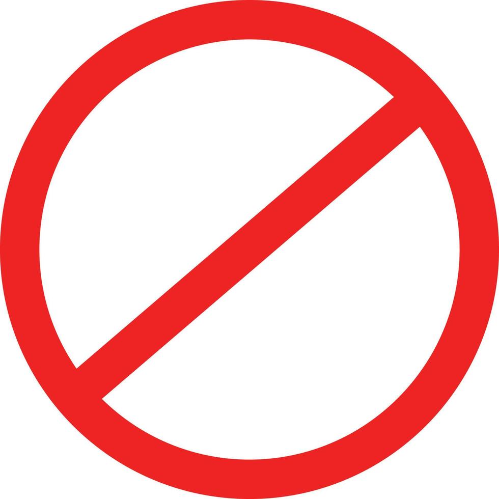 No Sign illustration vector